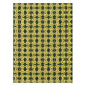 Gelbe Primrose Frühlingsblumen Abstraktes Muster Tischdecke (Vorderseite)
