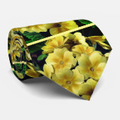 Gelbe Primrose Frühlingsblumen Nah Krawatte (Gerollt)