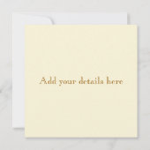 Gelbe Progression Moderne Party Einladung (Rückseite)