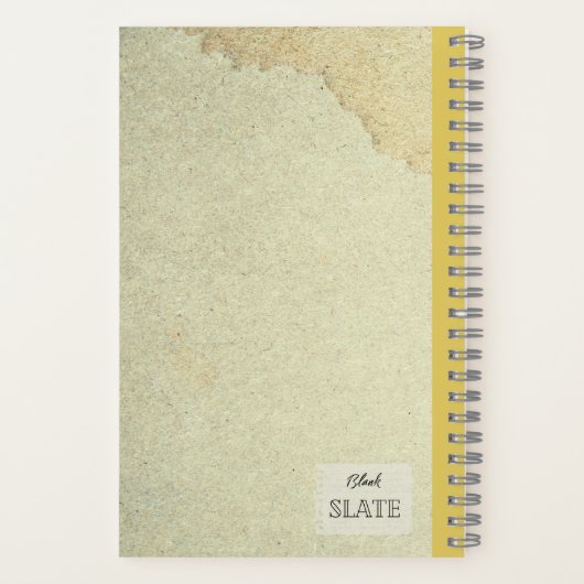 Gelbe Psilostrophe Sparsiflora Personalisierter Co Notizblock (Rückseite)