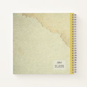 Gelbe Psilostrophe Sparsiflora Personalisierter Co Notizblock (Rückseite)