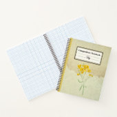 Gelbe Psilostrophe Sparsiflora Personalisierter Co Notizblock (Innenseite)