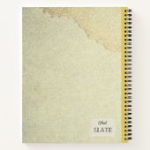 Gelbe Psilostrophe Sparsiflora Personalisierter Co Notizblock (Rückseite)