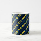 Gelbe Punkte Abstraktes Muster Kaffeetasse (Mittel)