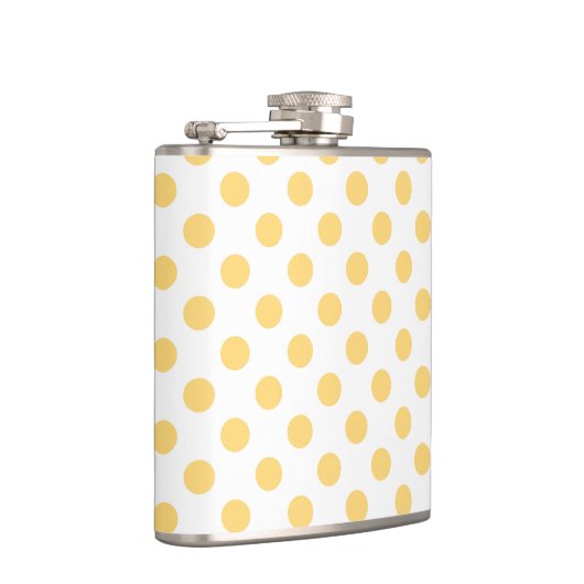 Gelbe Punkte Flachmann (Rechts)