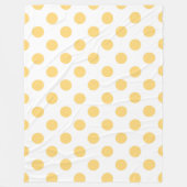 Gelbe Punkte Fleecedecke (Vorderseite)