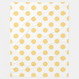 Gelbe Punkte Fleecedecke