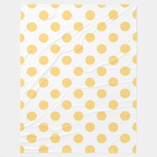 Gelbe Punkte Fleecedecke (Vorderseite)