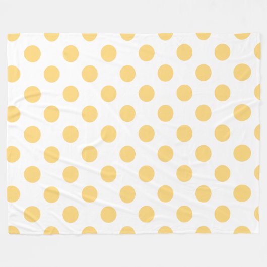 Gelbe Punkte Fleecedecke (Vorderseite (Horizontal))