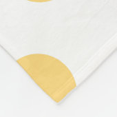 Gelbe Punkte Fleecedecke (Ecke)