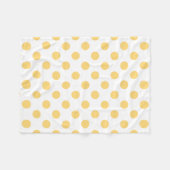 Gelbe Punkte Fleecedecke (Vorderseite (Horizontal))