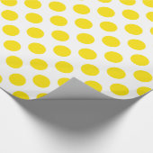 Gelbe Punkte Geschenkpapier (Ecke)