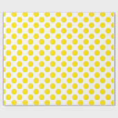 Gelbe Punkte Geschenkpapier (Flach)