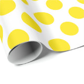 Gelbe Punkte Geschenkpapier (Rolleneckpunkt)