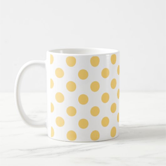 Gelbe Punkte Kaffeetasse (Links)