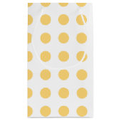 Gelbe Punkte Kleine Geschenktüte (Rückseite)