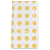 Gelbe Punkte Kleine Geschenktüte (Vorderseite)