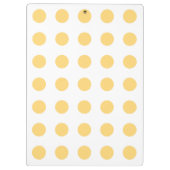 Gelbe Punkte Klemmbrett (Rückseite)