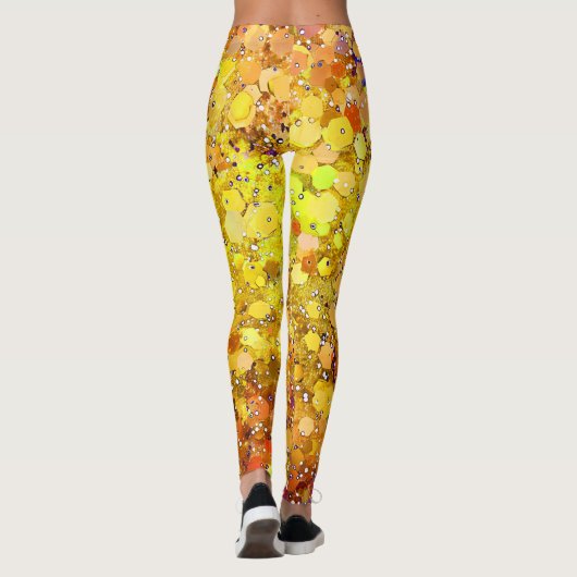 Gelbe Punkte Leggings (Rückseite)