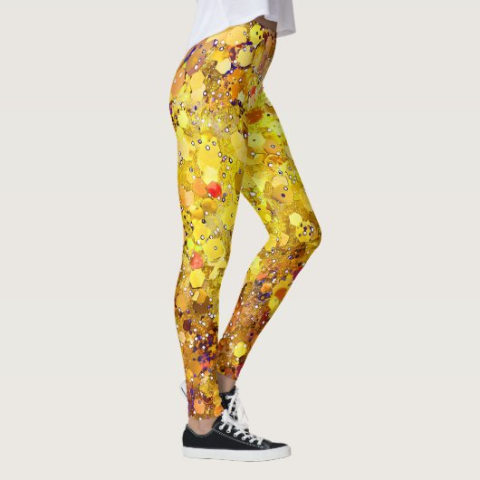 Gelbe Punkte Leggings (Rechts)