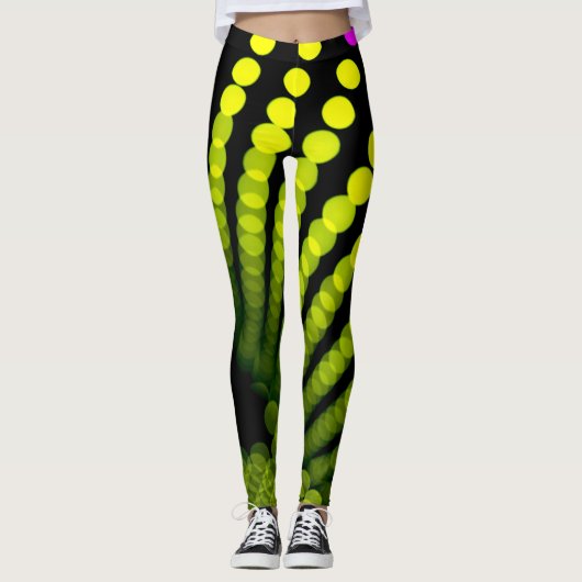 Gelbe Punkte Leggings (Vorderseite)