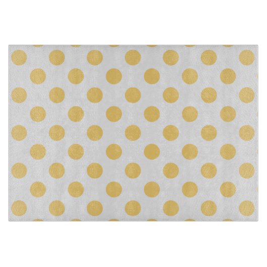 Gelbe Punkte Schneidebrett (Vorderseite)