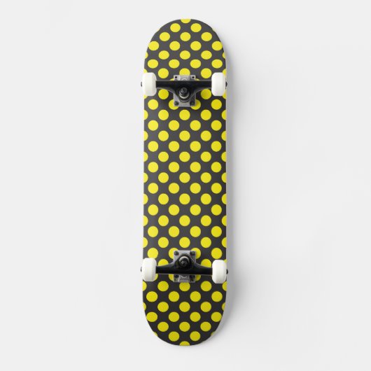 Gelbe Punkte Skateboard (Vorderseite)