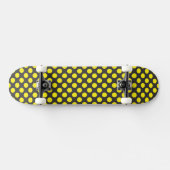 Gelbe Punkte Skateboard (Horizontal)
