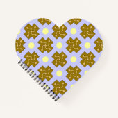 Gelbe Punkte und Crosses Notebook Notizblock (Vorderseite)