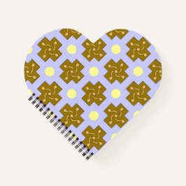 Gelbe Punkte und Crosses Notebook Notizblock