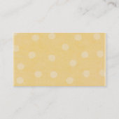 Gelbe Punkte - Visitenkarte (Rückseite)