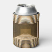Gelbe Pyramide, grafisches Desktop-Design Dosenkühler (Kanne Vorderseite)