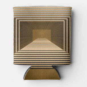 Gelbe Pyramide, grafisches Desktop-Design Dosenkühler