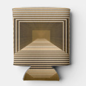 Gelbe Pyramide, grafisches Desktop-Design Dosenkühler (Rückseite)
