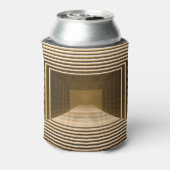 Gelbe Pyramide, grafisches Desktop-Design Dosenkühler (Kanne Rückseite)