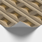Gelbe Pyramide, grafisches Desktop-Design Geschenkpapier (Ecke)