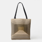 Gelbe Pyramide, grafisches Desktop-Design Tasche (Rückseite)