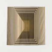 Gelbe Pyramide, grafisches Desktop-Design Wandteppich (Vorderseite (Horizontal))