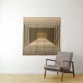 Gelbe Pyramide, grafisches Desktop-Design Wandteppich (Beispiel)