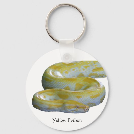 Gelbe Python-Schlüsselanhänger Schlüsselanhänger (Vorderseite)