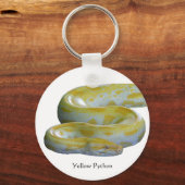 Gelbe Python-Schlüsselkette Schlüsselanhänger (Vorderseite)