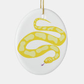 Gelbe Pythonschlange Keramik Ornament (Rechts)