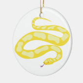 Gelbe Pythonschlange Keramik Ornament (Links)