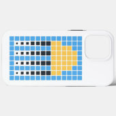 Gelbe Qualle (Emoji Art) Case-Mate iPhone Hülle (Rückseite (Horizontal))