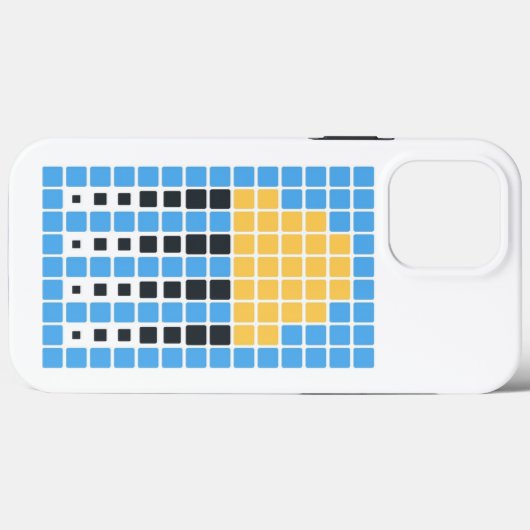 Gelbe Qualle (Emoji Art) Case-Mate iPhone Hülle (Rückseite (Horizontal))