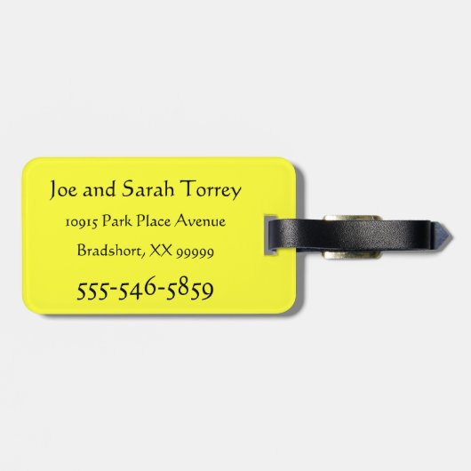 Gelbe quietschende Gummienten Gepäckanhänger (Rückseite horizontal)