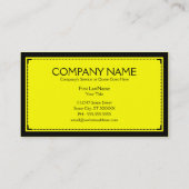 Gelbe Raffinessen Visitenkarte (Rückseite)