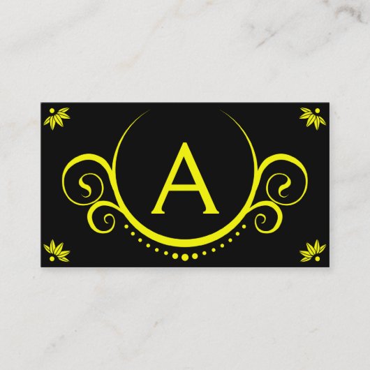 Gelbe Raffinessen Visitenkarte (Vorderseite)