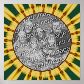 Gelbe Ränder Abstrakter Rahmen erstellen Ihr eigen Poster (Vorne)