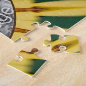 Gelbe Ränder Abstrakter Rahmen erstellen Ihr eigen Puzzle (Seite)